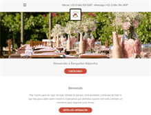 Tablet Screenshot of banquetesalejandra.com